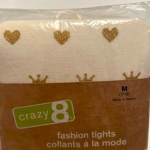 Crazy 8 off white and gold tights 🆕